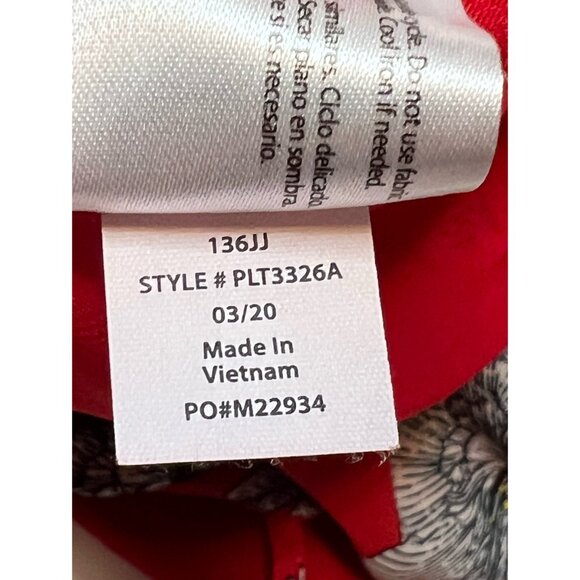 Peace & Pearls red floral camisole tank size M - Picture 9 of 9